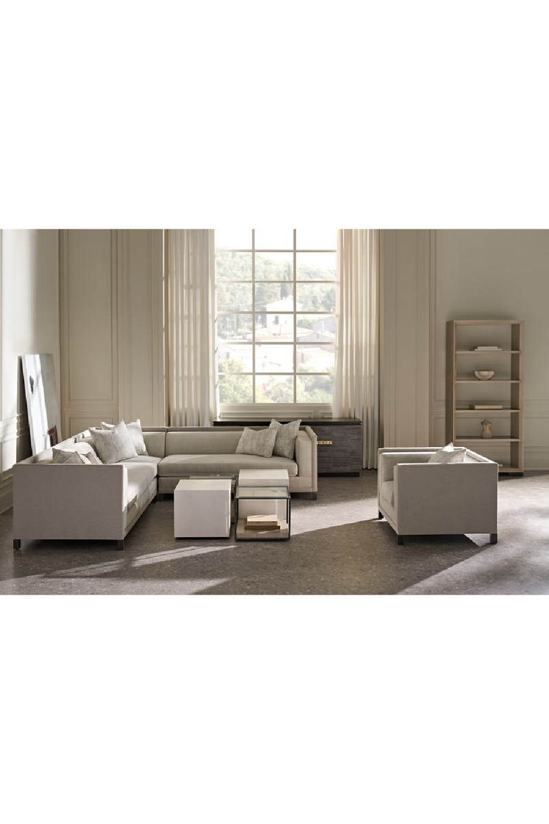 Light Gray Sectional Chair | Caracole Tuxedo | Oroatrade.com