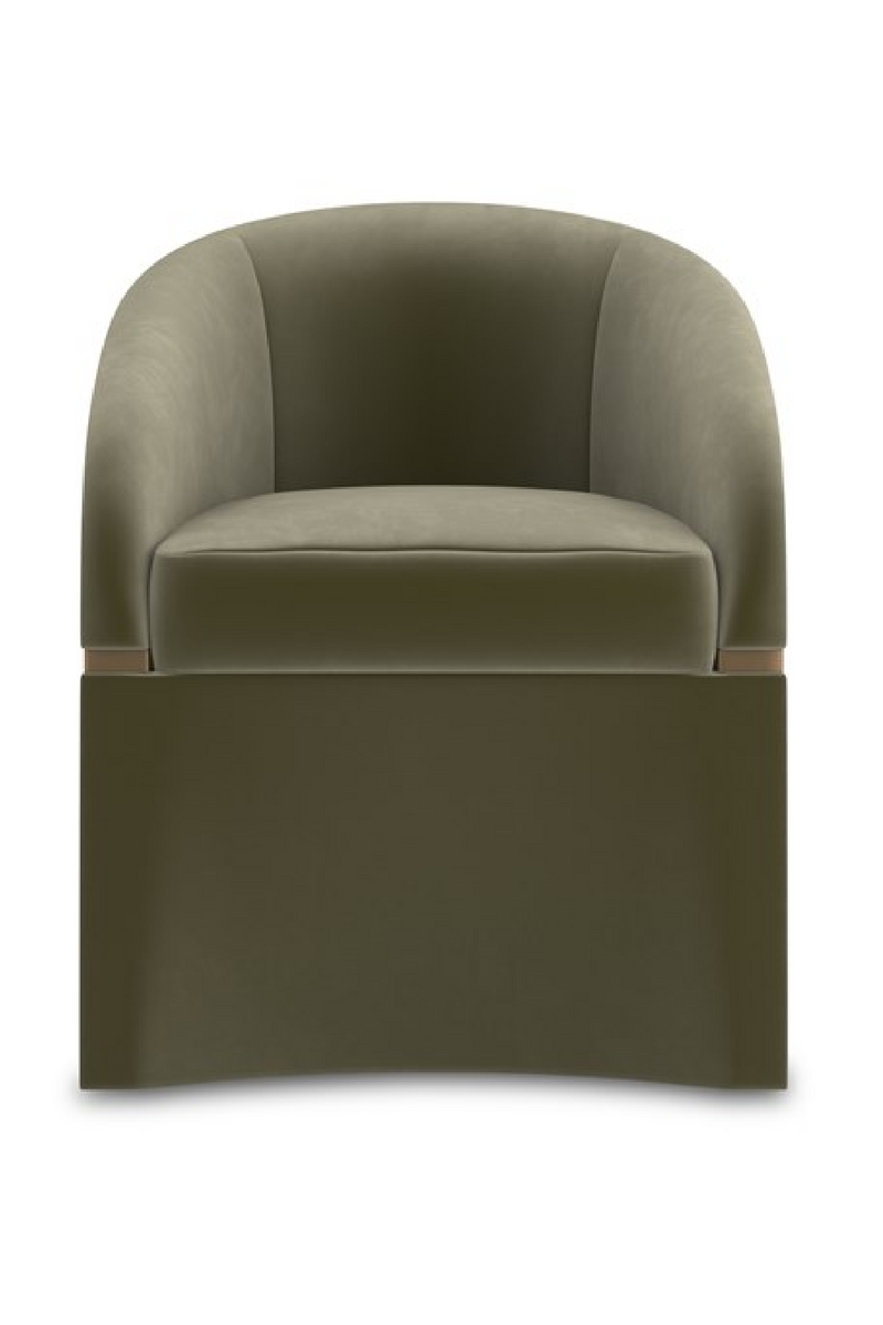 Green Velvet Accent Chair | Caracole Dune | Oroatrade.com