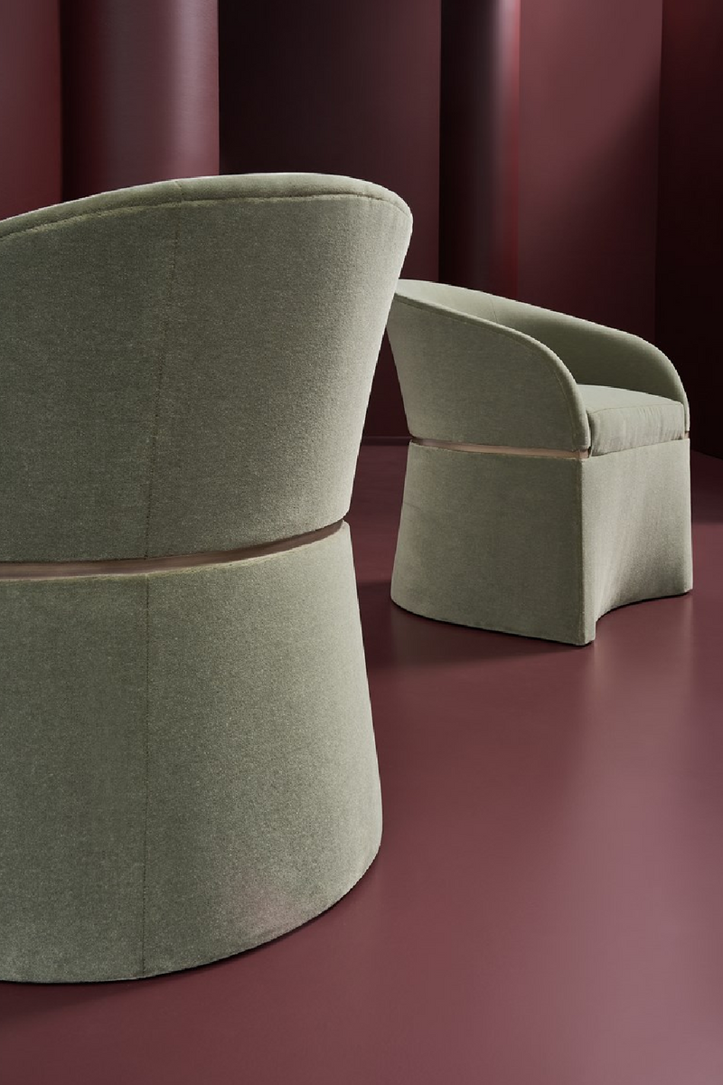 Green Velvet Accent Chair | Caracole Dune | Oroatrade.com