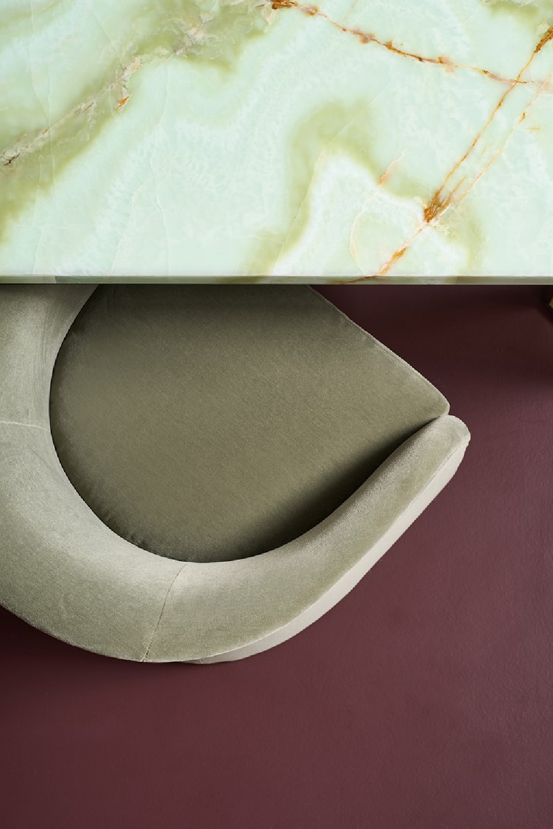 Curved Back Accent Chair | Caracole Dune | Oroatrade.com