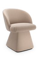 Taupe Velvet Swivel Chair | Caracole Vuelta | Oroatrade.com