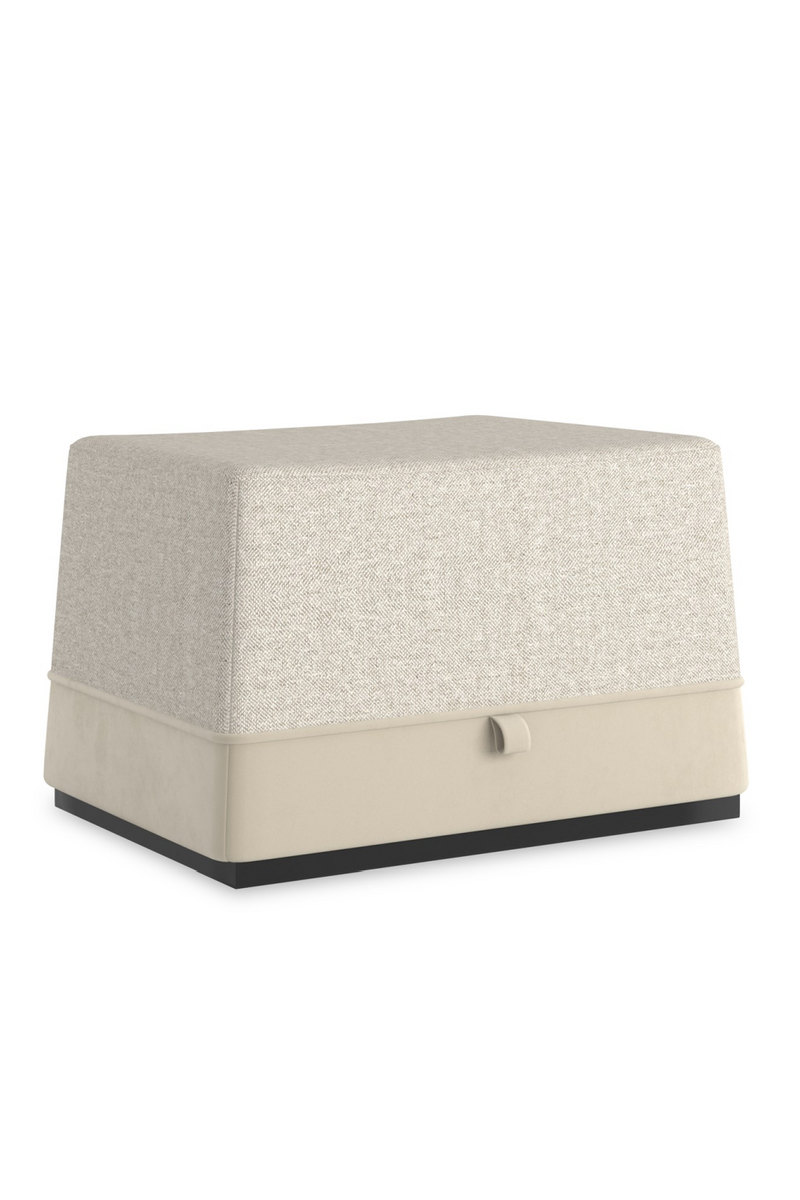 Gray Tweed Ottoman | Caracole Et Voila | Oroatrade.com