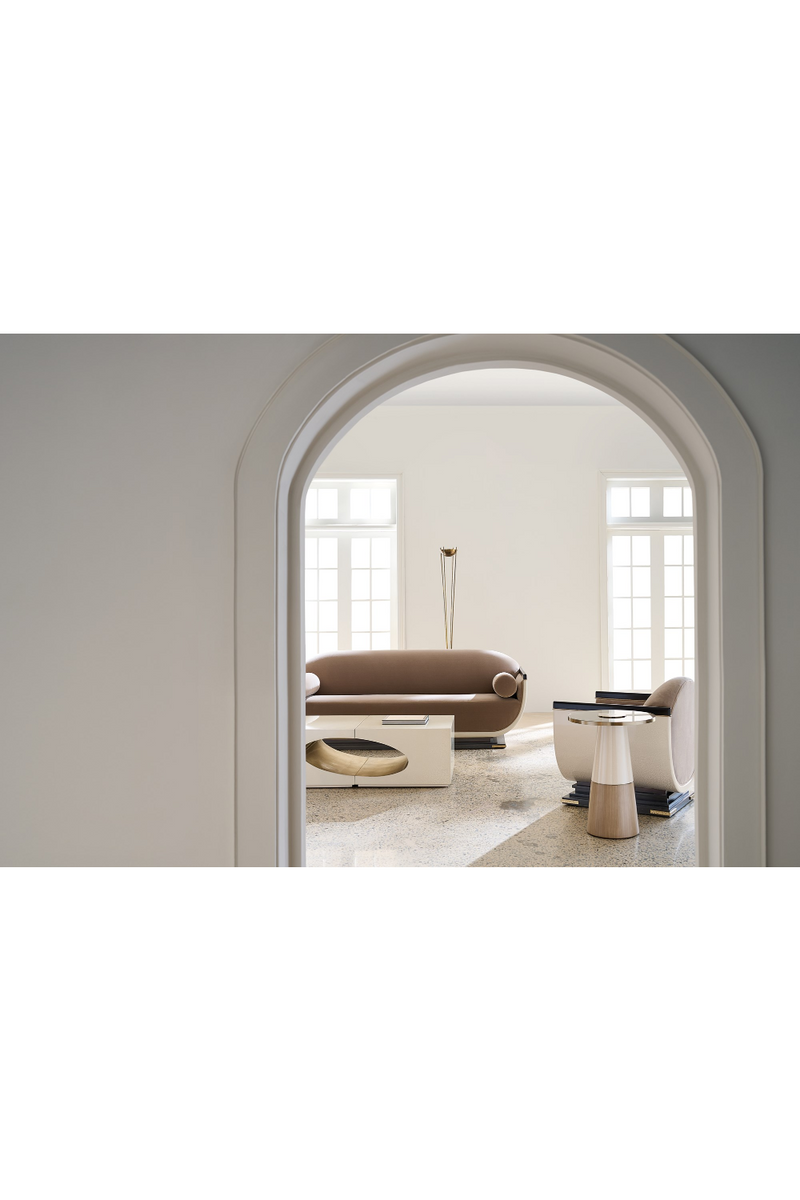 Scooped Frame Sofa | Caracole Helena | Oroatrade.com