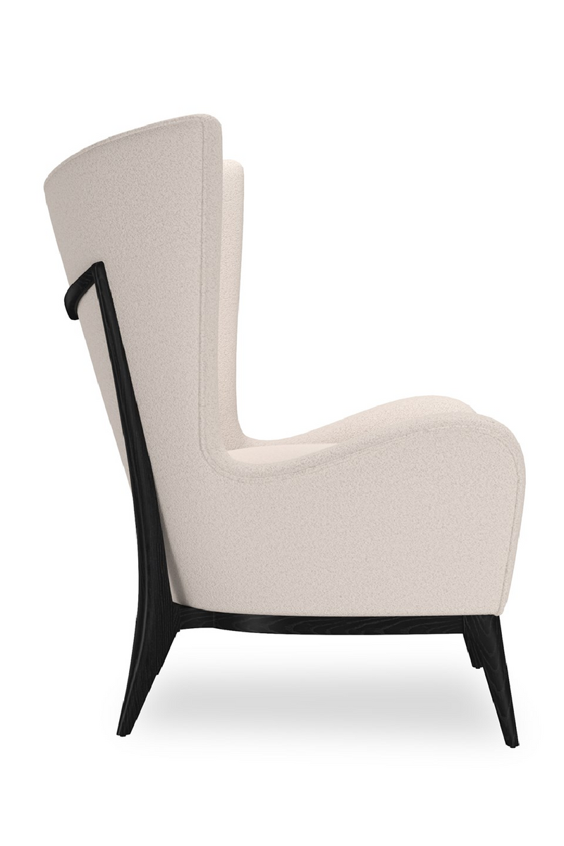 White Modern Wing Lounge Chair | Caracole Whats New Pussycat? | Oroatrade.com