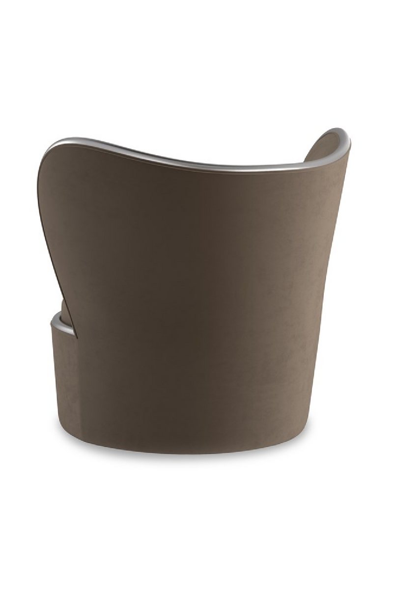 Dark Taupe Swivel Chair | Caracole Mariposa | Oroatrade.com