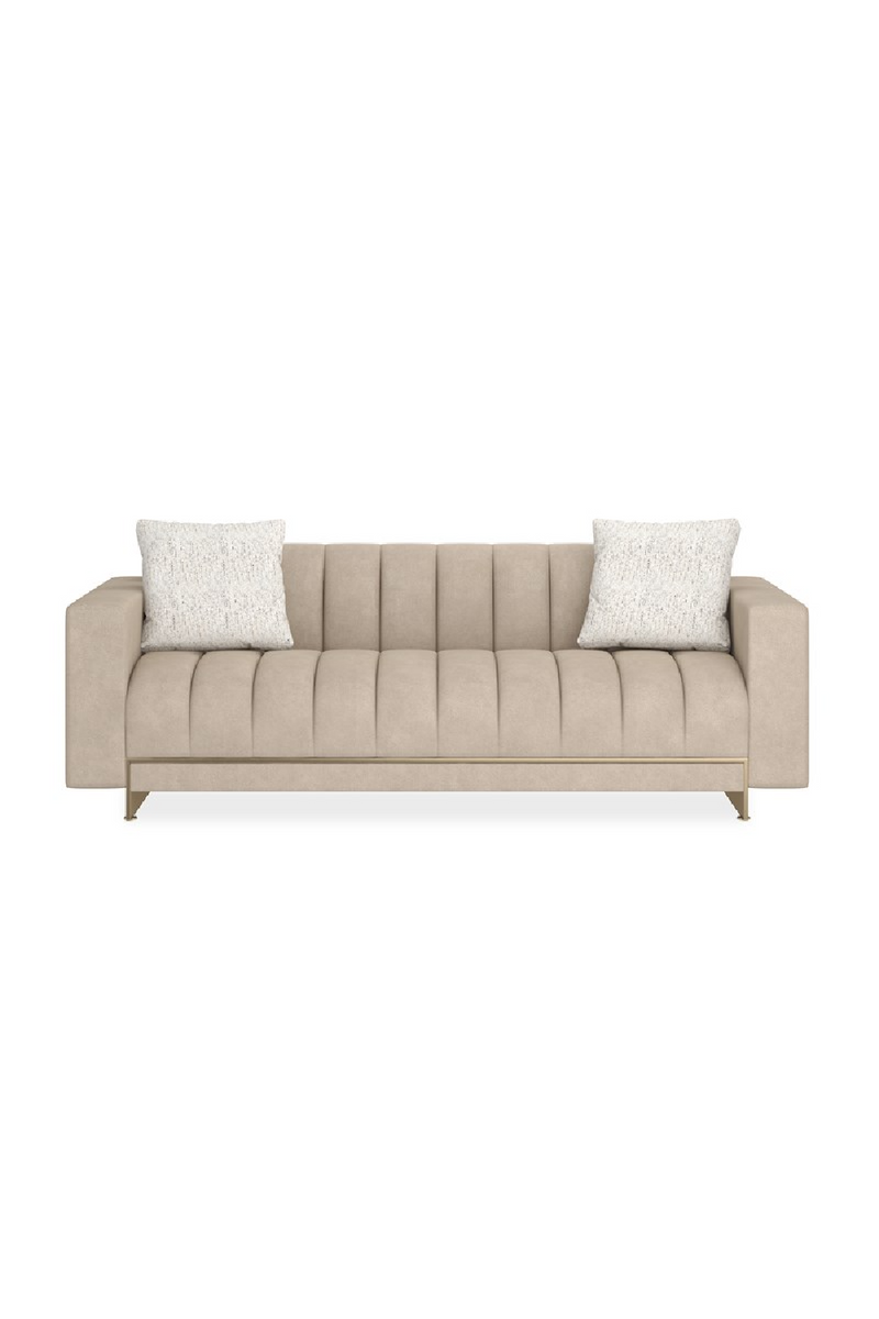 Cream Channel-Tufted Sofa | Caracole Well Balanced | Oroatrade.com