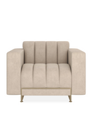 Cream Channeled Lounge Chair | Caracole Well Balanced | Oroatrade.com