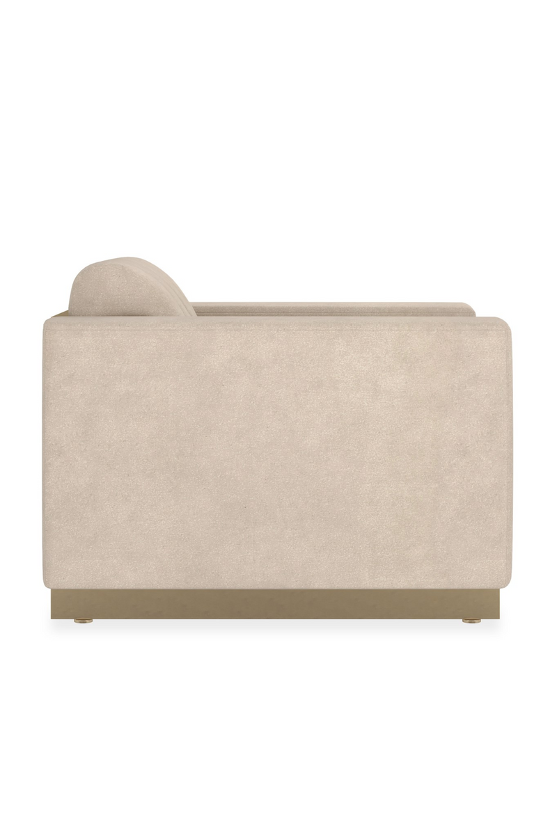 Cream Channeled Lounge Chair | Caracole Well Balanced | Oroatrade.com