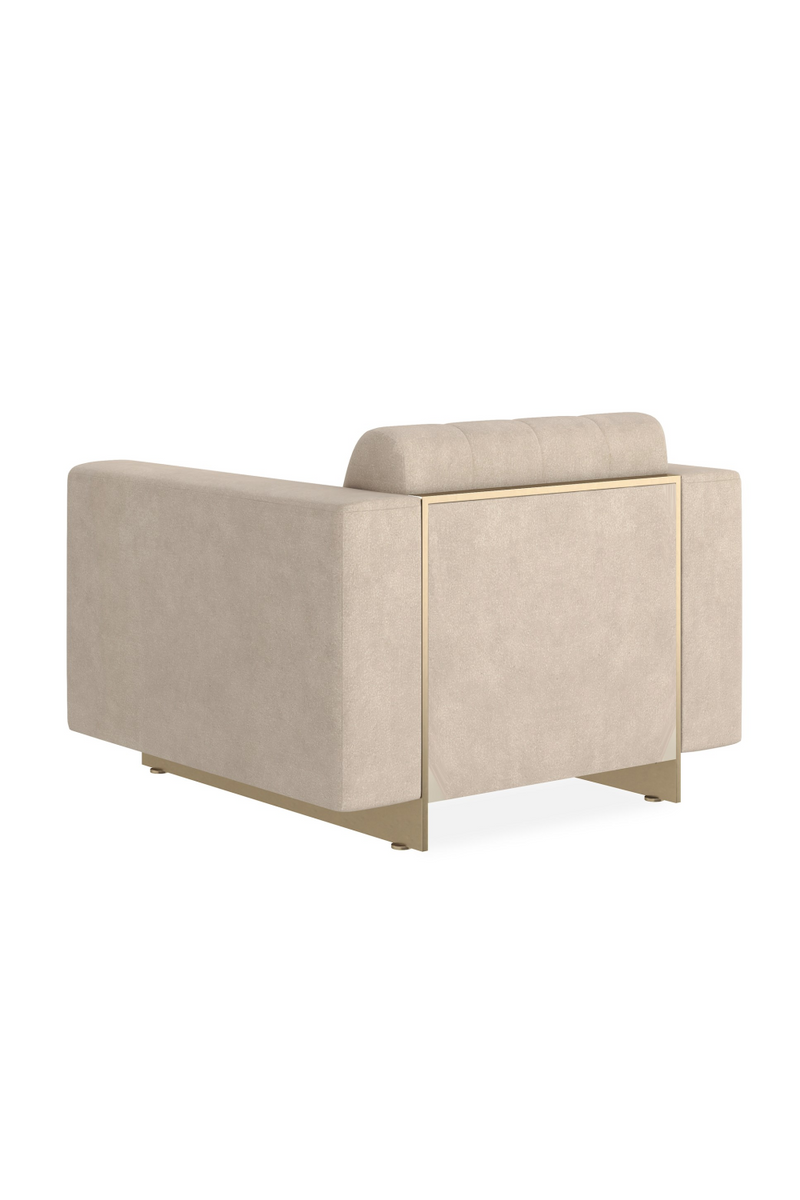 Cream Channeled Lounge Chair | Caracole Well Balanced | Oroatrade.com