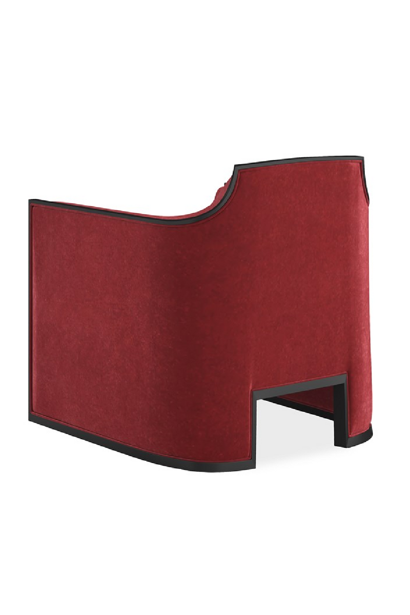 Velvet Angular Lounge Chair | Caracole The Cat's Meow | Oroatrade.com