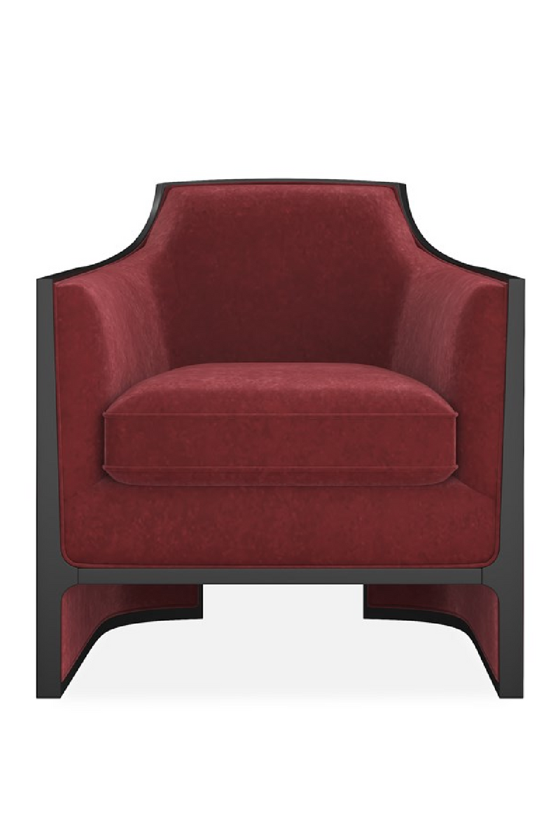 Velvet Angular Lounge Chair | Caracole The Cat's Meow | Oroatrade.com