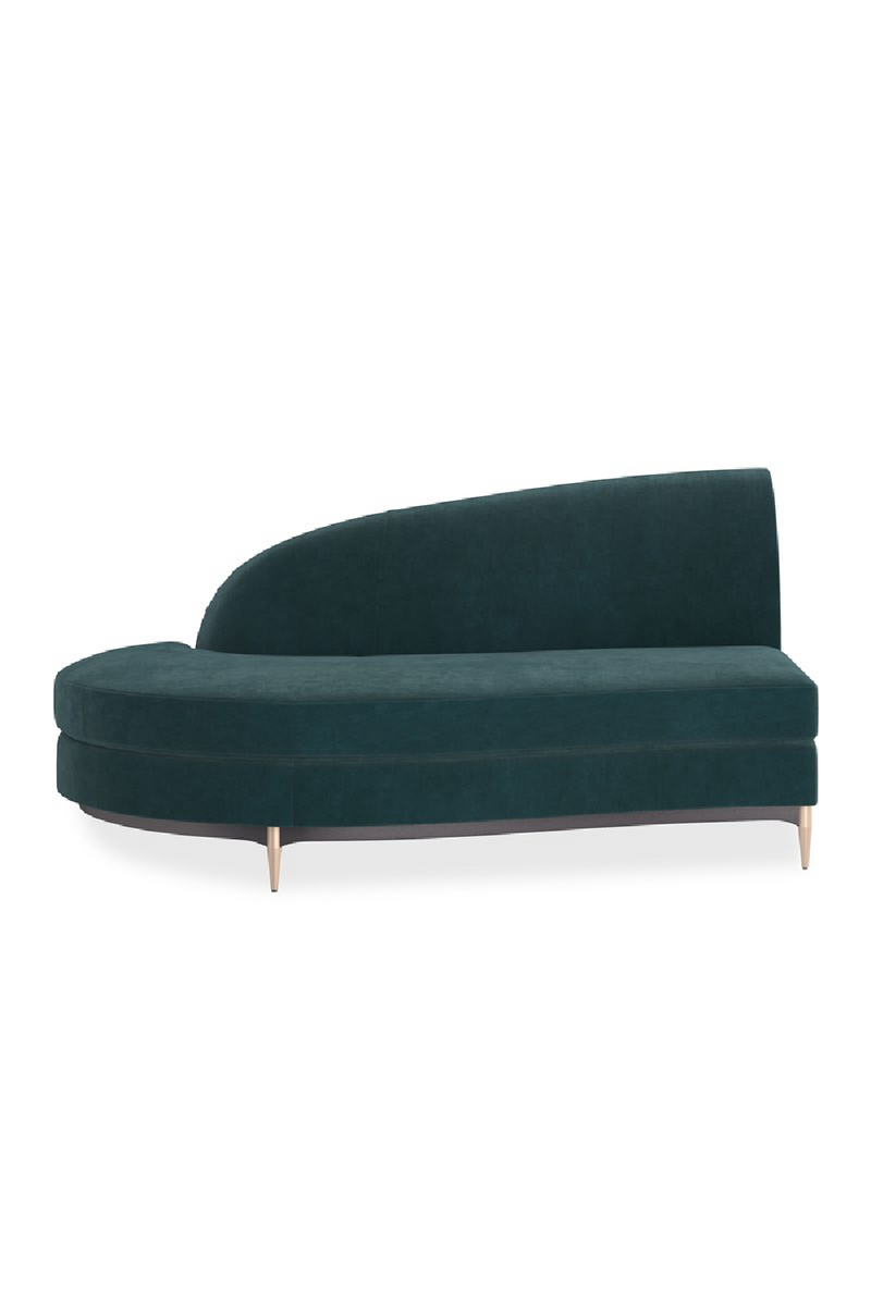 Green Velvet Sectional Sofa | Caracole Three's Company | Oroatrade.com