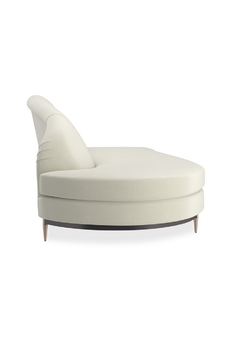 White Velvet Sectional Sofa | Caracole Three's Company | Oroatrade.com