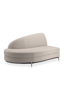 Beige Velvet Sectional Sofa | Caracole Three's Company | Oroatrade.com