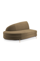 Brown Velvet Sectional Sofa | Caracole Three's Company | Oroatrade.com