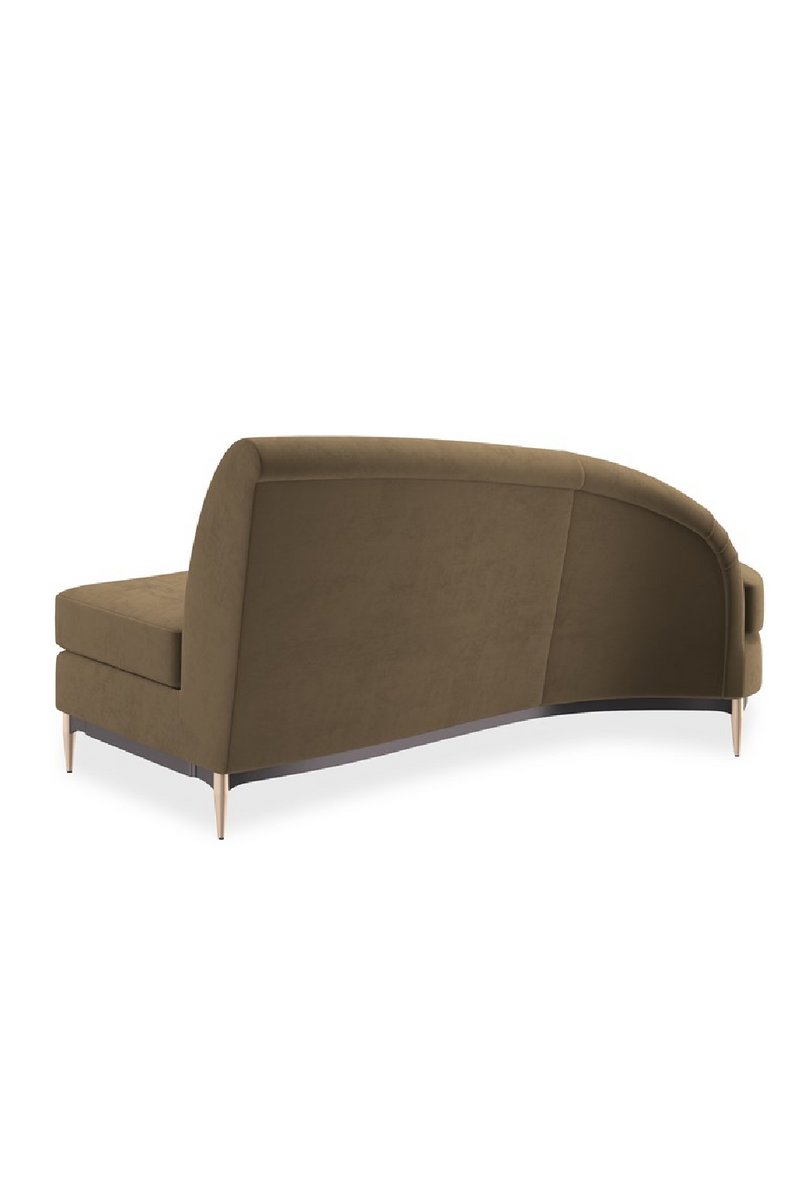 Brown Velvet Sectional Sofa | Caracole Three's Company | Oroatrade.com