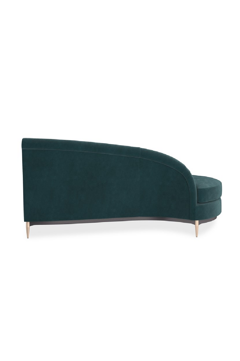 Green Velvet Sectional Sofa | Caracole Three's Company | Oroatrade.com