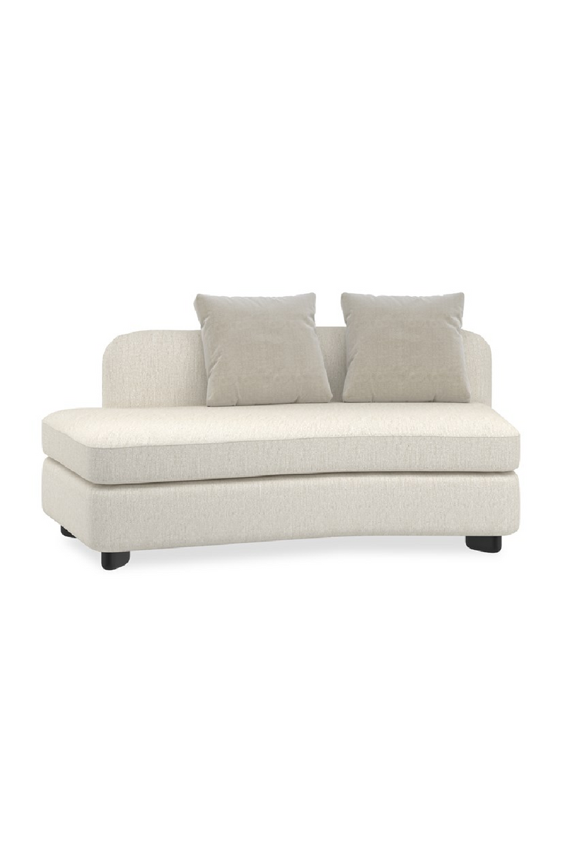 Ivory Linen Sectional Chair | Caracole Lumi