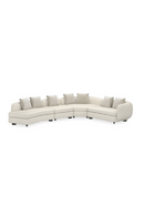 Ivory Linen Sectional Chair | Caracole Lumi