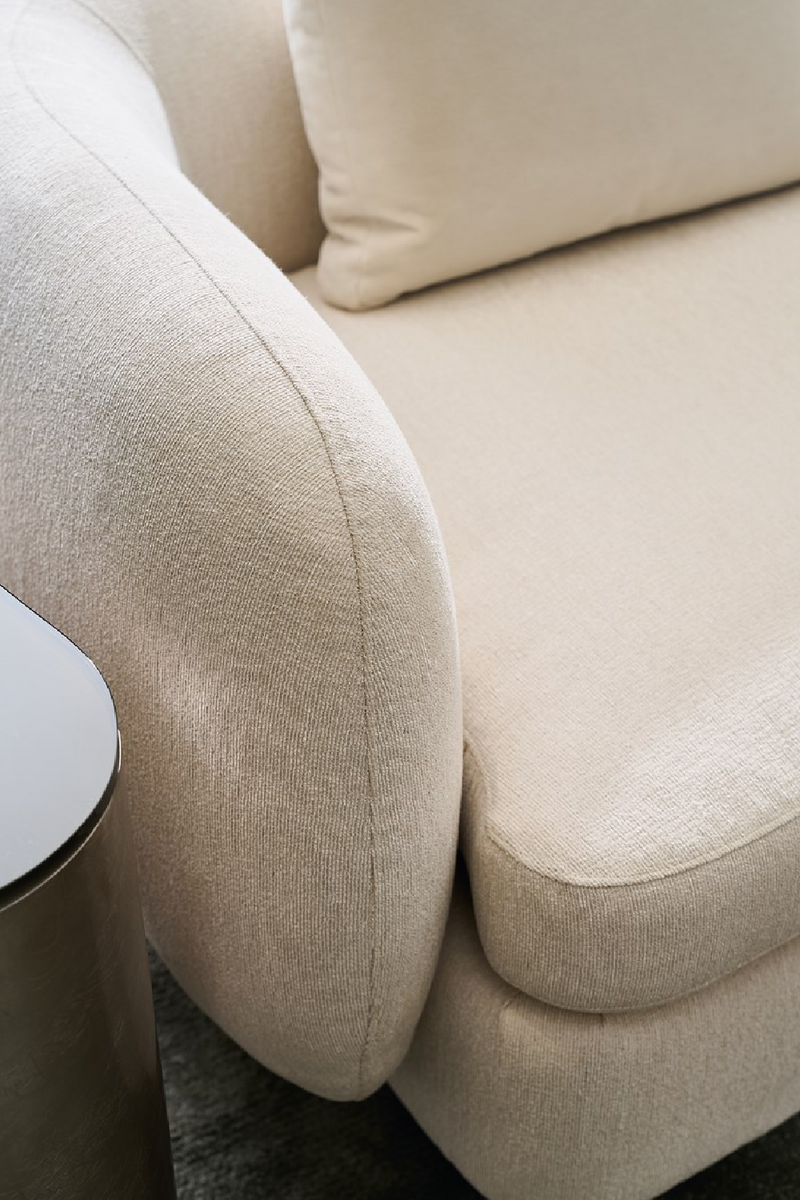 Ivory Linen Sectional Chair | Caracole Lumi | Oroatrade.com