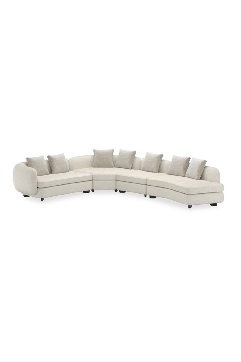 Ivory Linen Sectional Chair | Caracole Lumi | Oroatrade.com