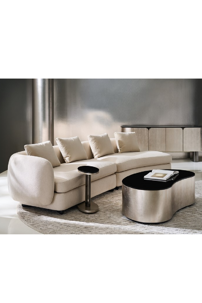 Ivory Linen Sectional Chair | Caracole Lumi | Oroatrade.com