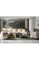 Ivory Linen Sectional Chair | Caracole Lumi | Oroatrade.com