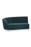 Green Velvet Sectional Sofa | Caracole Three's Company | Oroatrade.com