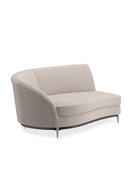 Beige Velvet Sectional Sofa | Caracole Three's Company | Oroatrade.com