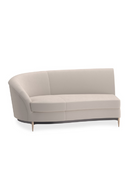 Beige Velvet Sectional Sofa | Caracole Three's Company | Oroatrade.com