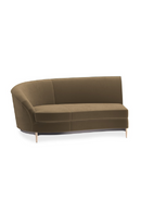Brown Velvet Sectional Sofa | Caracole Three's Company | Oroatrade.com