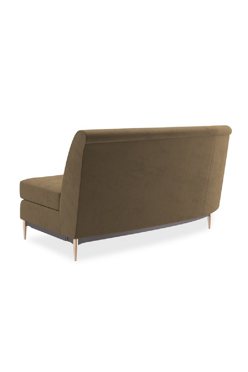 Brown Velvet Sectional Sofa | Caracole Three's Company | Oroatrade.com