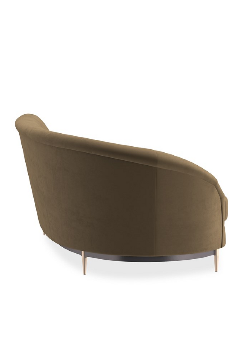 Brown Velvet Sectional Sofa | Caracole Three's Company | Oroatrade.com