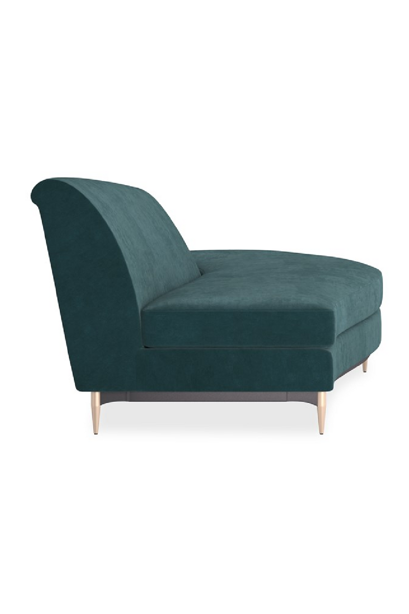 Green Velvet Sectional Sofa | Caracole Three's Company | Oroatrade.com