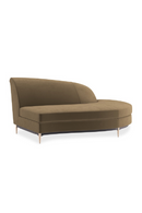 Brown Velvet Sectional Sofa | Caracole Three's Company | Oroatrade.com