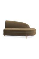 Brown Velvet Sectional Sofa | Caracole Three's Company | Oroatrade.com