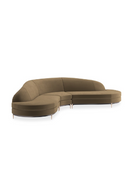 Brown Velvet Sectional Sofa | Caracole Three's Company | Oroatrade.com