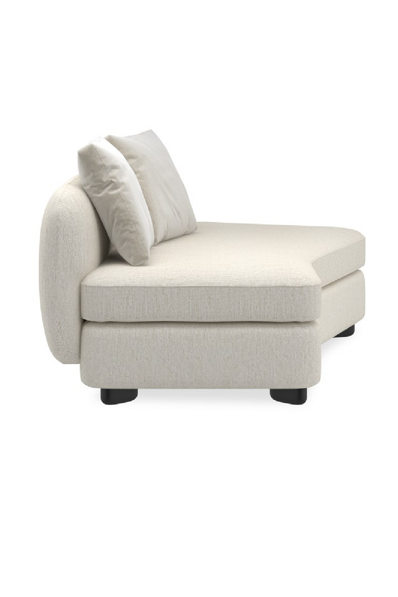 Ivory Linen Sectional Chair | Caracole Lumi | Oroatrade.com