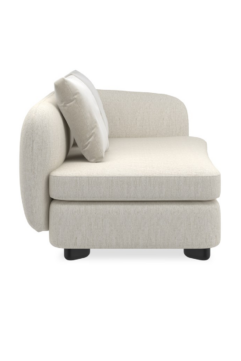 Ivory Linen Sectional Chair | Caracole Lumi | Oroatrade.com