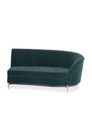 Green Velvet Sectional Sofa | Caracole Three's Company | Oroatrade.com