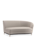 Beige Velvet Sectional Sofa | Caracole Three's Company | Oroatrade.com