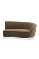Brown Velvet Sectional Sofa | Caracole Three's Company | Oroatrade.com