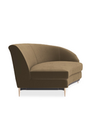 Brown Velvet Sectional Sofa | Caracole Three's Company | Oroatrade.com