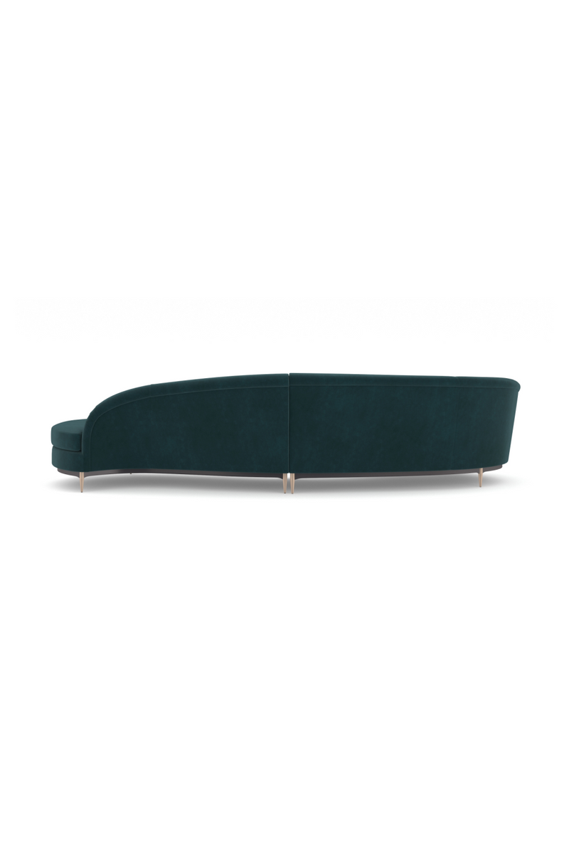 Curved 2-Piece Sectional Sofa | Caracole Three'S Company | Oroatrade.com
