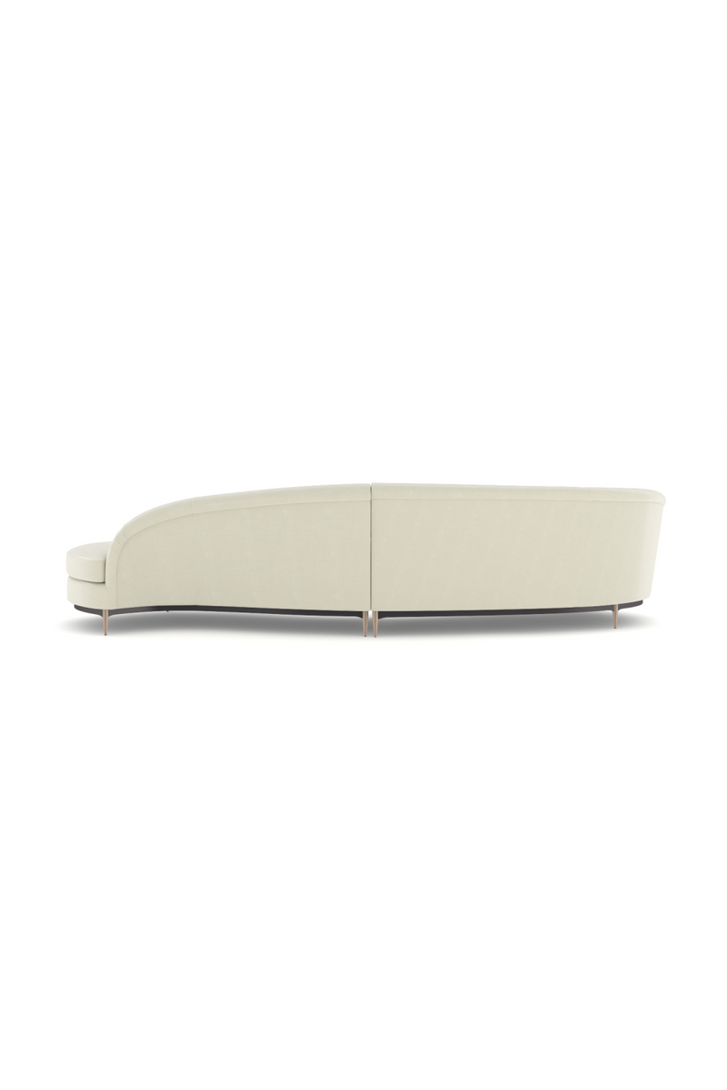 Curved 2-Piece Sectional Sofa | Caracole Three'S Company | Oroatrade.com