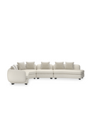 Ribbed Linen 4-Piece Sectional Sofa | Caracole Lumi | Oroatrade.com