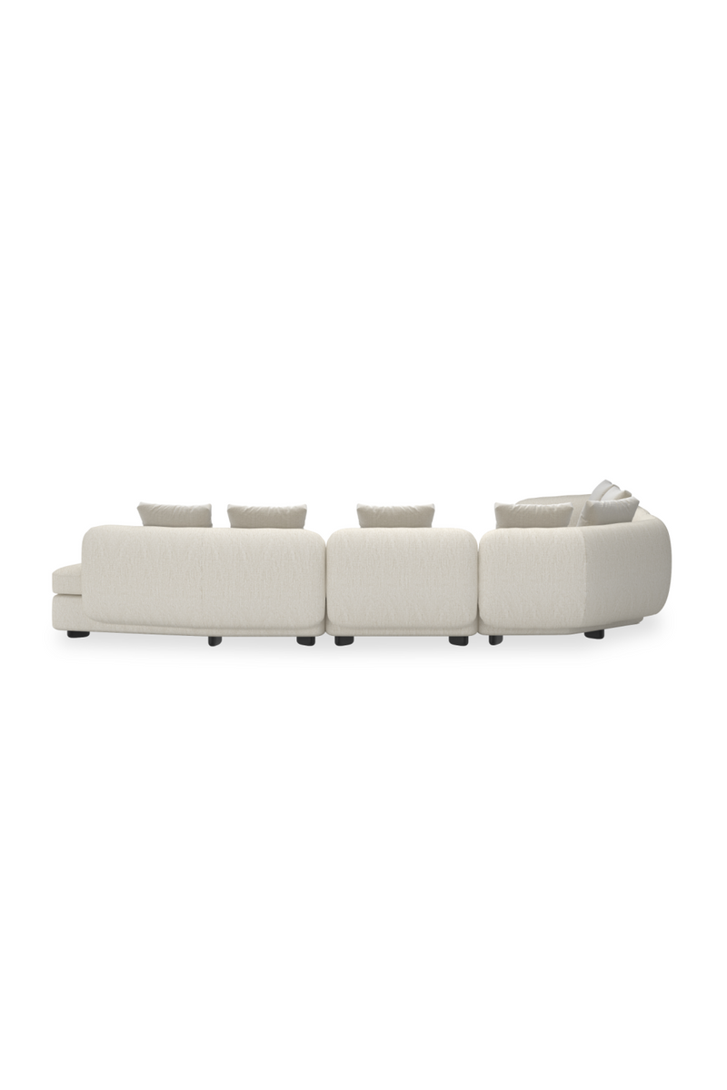 Ribbed Linen 4-Piece Sectional Sofa | Caracole Lumi | Oroatrade.com