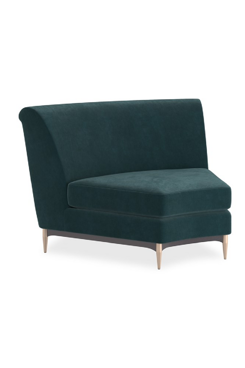 Green Velvet Sectional Sofa | Caracole Three's Company | Oroatrade.com