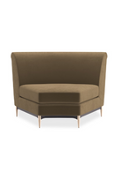 Brown Velvet Sectional Sofa | Caracole Three's Company | Oroatrade.com