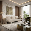 Ecru Linen Sofa | Caracole Overlap
